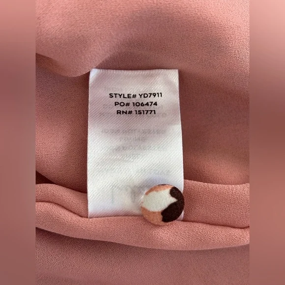 Lulus Size Small Dusty Rose Mauve Multi Print Mini Dress Half Sleeve V-Neck - Picture 5 of 8